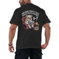 English Bulldog Dog Reading Book 67 Six Seven Meme Men's Back Print T-Shirt