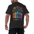 Equality Love Peace Compassion Books Protest Women Girls Kid Men's Back Print T-Shirt