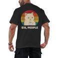Ew People Introvert Cat Lover Crazy Colorful Cat Lady Men's Back Print T-Shirt Ew People Introvert Cat Lover Crazy Colorful Cat Lady Men's Back Print T-Shirt