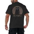Ew People Introvert Cat Meow Cat Lover Men Women Kids Men's Back Print T-Shirt