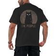 Ew People Introvert Cat Meow Cat Lover Men Women Kids Men's Back Print T-Shirt Ew People Introvert Cat Meow Cat Lover Men Women Kids Men's Back Print T-Shirt