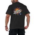 Explosions Are My Art Comic Book Boom Men's Back Print T-Shirt Explosions Are My Art Comic Book Boom Men's Back Print T-Shirt