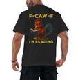 F-CAW-F I'm Reading Chicken Book Lover Introvert Meme Men's Back Print T-Shirt F-CAW-F I'm Reading Chicken Book Lover Introvert Meme Men's Back Print T-Shirt