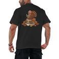 Fall Book Vintage Turkey Thanksgiving Reading Book Lovers Men's Back Print T-Shirt Fall Book Vintage Turkey Thanksgiving Reading Book Lovers Men's Back Print T-Shirt