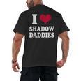 Fantasy Romantasy Book Lover I Love Heart Shadow Daddies Men's Back Print T-Shirt Fantasy Romantasy Book Lover I Love Heart Shadow Daddies Men's Back Print T-Shirt