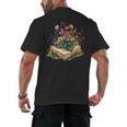 Floral Book Bloom Wildflowers Literature Nature Fantasy Men's Back Print T-Shirt