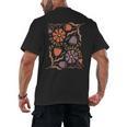 Floral Pride & Prejudice Barely Tolerable Book Lover Bookish Men's Back Print T-Shirt Floral Pride & Prejudice Barely Tolerable Book Lover Bookish Men's Back Print T-Shirt