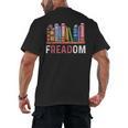 Freadom Anti Ban Books Freedom To Read Book Lover Reading Men's Back Print T-Shirt