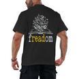 Freadom Freedom Read Banned Books Librarians Men's Back Print T-Shirt