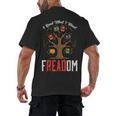 Freadom Tree Read Reading Librarian Book Across America Men's Back Print T-Shirt