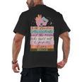 With Freedom Flowers Books And The Moon Men's Back Print T-Shirt