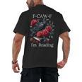 Fuck Off Im Reading Smut Books Dark Romance Book Crow F Cawf Men's Back Print T-Shirt