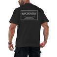 George Orwell Nineteen Eighty Four Book Quote Men's Back Print T-Shirt