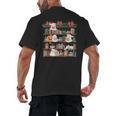 Ghost Christmas Reading Book Lover Library Christmas Teacher Men's Back Print T-Shirt