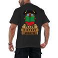 Girl Kid Reading Book Black History Month Bookworm Men's Back Print T-Shirt