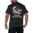 Good Book Is Out Of This World Astronaut Space Men's Back Print T-Shirt Good Book Is Out Of This World Astronaut Space Men's Back Print T-Shirt