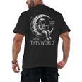 A Good Book Is Out Of This World Kids Reading Imagination Men's Back Print T-Shirt
