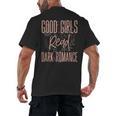 Good Girls Read Dark Romance Shirts For Women Book Lovers Men's Back Print T-Shirt Good Girls Read Dark Romance Shirts For Women Book Lovers Men's Back Print T-Shirt