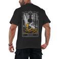 Gothic Book Lover Skeleton Men's Back Print T-Shirt Gothic Book Lover Skeleton Men's Back Print T-Shirt