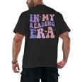 Groovy In My Reading Era Book Lovers Book Reader Men's Back Print T-Shirt