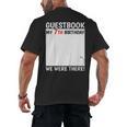 Guestbook 7th Birthday 7 Year Old Born 2018 Bday Men's Back Print T-Shirt Guestbook 7th Birthday 7 Year Old Born 2018 Bday Men's Back Print T-Shirt