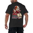 Guinea Pig Reading Books Matching Bookworm Readers Librarian Men's Back Print T-Shirt
