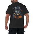 Halloween Girls Boys Cute Wolf Book Pumpkin Kids Halloween Men's Back Print T-Shirt Halloween Girls Boys Cute Wolf Book Pumpkin Kids Halloween Men's Back Print T-Shirt