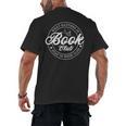 What Happens In Book Club Stays In Book Club Book Lover Men's Back Print T-Shirt