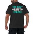 This Is My Happy Face Introvert Men's Back Print T-Shirt