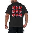 Heart Reading Books Valentine Teacher Boys Girls Book Lover Men's Back Print T-Shirt