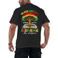 Honoring Past Inspiring Future History Month Book Tree Men's Back Print T-Shirt Honoring Past Inspiring Future History Month Book Tree Men's Back Print T-Shirt