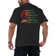 Honoring Past Inspiring Future History Month Tree Book Men's Back Print T-Shirt Honoring Past Inspiring Future History Month Tree Book Men's Back Print T-Shirt
