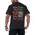Horror Book Club Creepy Reader Gothic Fiction Thriller Fan Men's Back Print T-Shirt Horror Book Club Creepy Reader Gothic Fiction Thriller Fan Men's Back Print T-Shirt