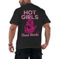 Hot Girls Read Books Cute Book Reader Women Men's Back Print T-Shirt Hot Girls Read Books Cute Book Reader Women Men's Back Print T-Shirt