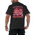 HUGvyn All Booked For Valentines Teacher Book Reading Heart Men's Back Print T-Shirt HUGvyn All Booked For Valentines Teacher Book Reading Heart Men's Back Print T-Shirt