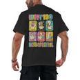 HUGvyn Happy 100 Days Of School Teacher Goose Preppy Books Men's Back Print T-Shirt