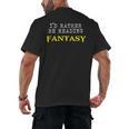 I'd Rather Be Reading Fantasy Epic Magic Book Lover Geek Men's Back Print T-Shirt