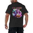 I'm A Book Dragon Not A Worm Men's Back Print T-Shirt I'm A Book Dragon Not A Worm Men's Back Print T-Shirt