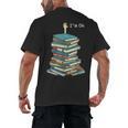 I'm Ok Books Reading Books Lover National Book Day Men's Back Print T-Shirt