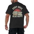 Independent Bookstore Fans Shop Local Literary Community Men's Back Print T-Shirt Independent Bookstore Fans Shop Local Literary Community Men's Back Print T-Shirt