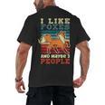 Introvert Fox Animal Lover Saying Loner Antisocial Men's Back Print T-Shirt