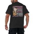 Introvert Guitarist Expressing Words Through Guitar Melody Men's Back Print T-Shirt Introvert Guitarist Expressing Words Through Guitar Melody Men's Back Print T-Shirt