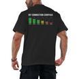 Introvert Tired Battery Men's Back Print T-Shirt