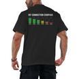 Introvert Tired Battery Men's Back Print T-Shirt