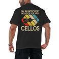 Im An Introvert Unless You Talk About Cellos Men's Back Print T-Shirt Im An Introvert Unless You Talk About Cellos Men's Back Print T-Shirt