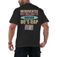 Introverted But Willing To Discuss 90's Rap Men's Back Print T-Shirt