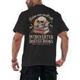 Introverted But Willing To Discuss Books Cozy Aesthetic Men's Back Print T-Shirt Introverted But Willing To Discuss Books Cozy Aesthetic Men's Back Print T-Shirt