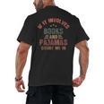 If It Involves Books And Pajamas Book Lover Bookworm Men's Back Print T-Shirt If It Involves Books And Pajamas Book Lover Bookworm Men's Back Print T-Shirt
