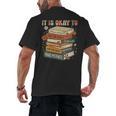 Its Okay Not To Be Okay Mental Health Awareness Floral Books Men's Back Print T-Shirt
