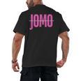 JOMO Joy Of Missing Out For The Introvert Men's Back Print T-Shirt JOMO Joy Of Missing Out For The Introvert Men's Back Print T-Shirt